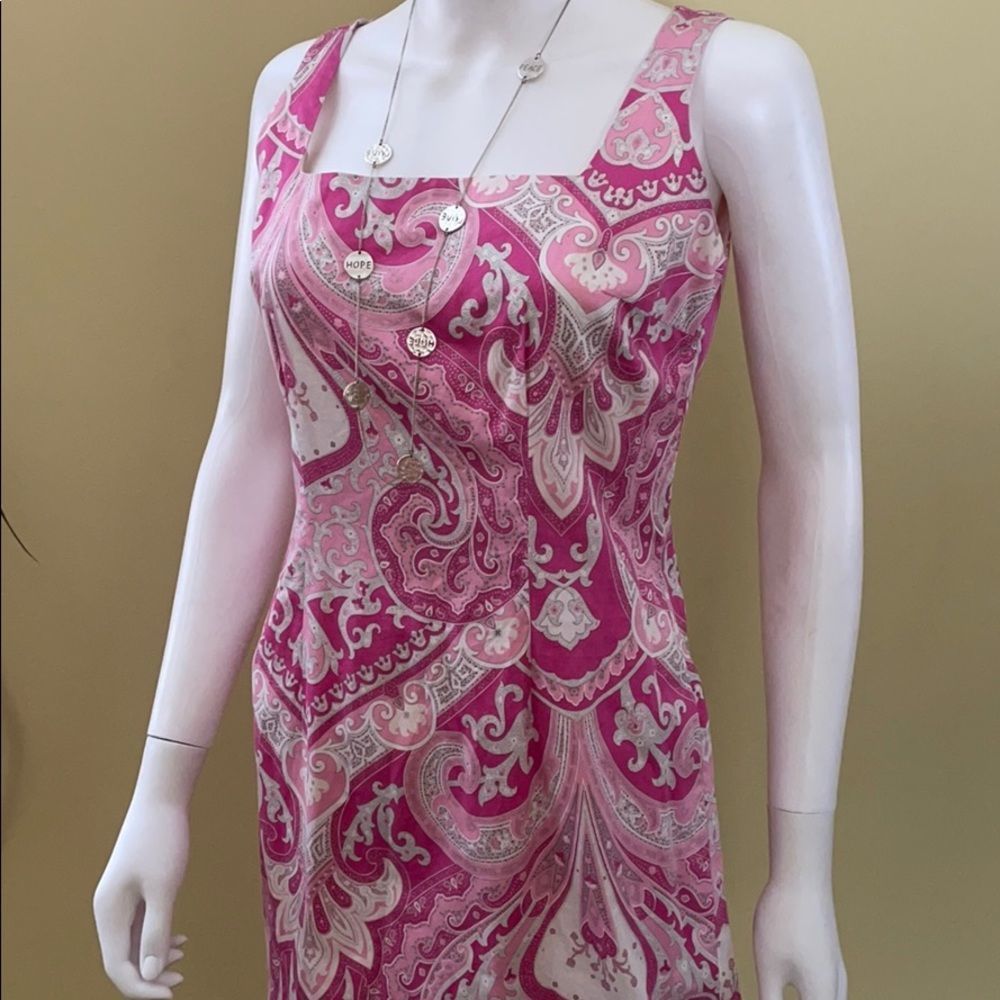 Trina Turk Pink Paisley Dress